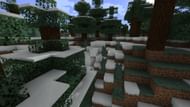 The mostly buried igloo (Image via Minecraft)